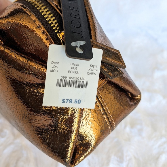 NWT J. Crew Leather Harper Mini Dopp Kit - Picture 4 of 8